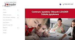 Desktop Screenshot of leader-mikolow.pl