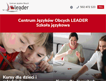 Tablet Screenshot of leader-mikolow.pl